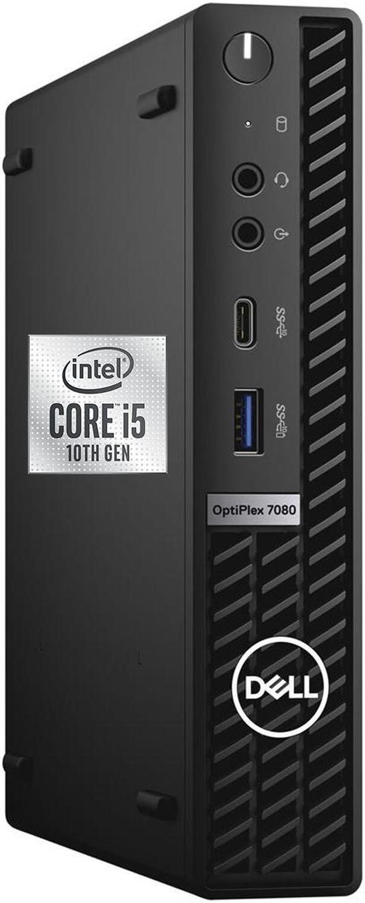 Main image of Dell OptiPlex 7080 Micro Form Factor Mini Business Desktop, Intel Core i5-10500T Processor, 16GB RAM, 1TB SSD, DisplayPort, RJ45, Wi-Fi 6, Windows 11 Pro, Black