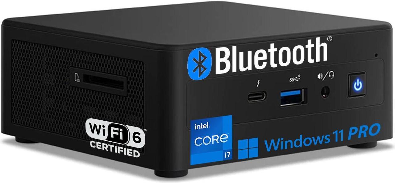 Main image of Intel NUC 11 Business Mini PC Performance Kit, Intel Core i7-1165G7, 64GB RAM, 2TB PCIe M.2 SSD + 2TB HDD, Wi-Fi 6, HDMI, RJ45, MiniDP, Windows 11 Pro