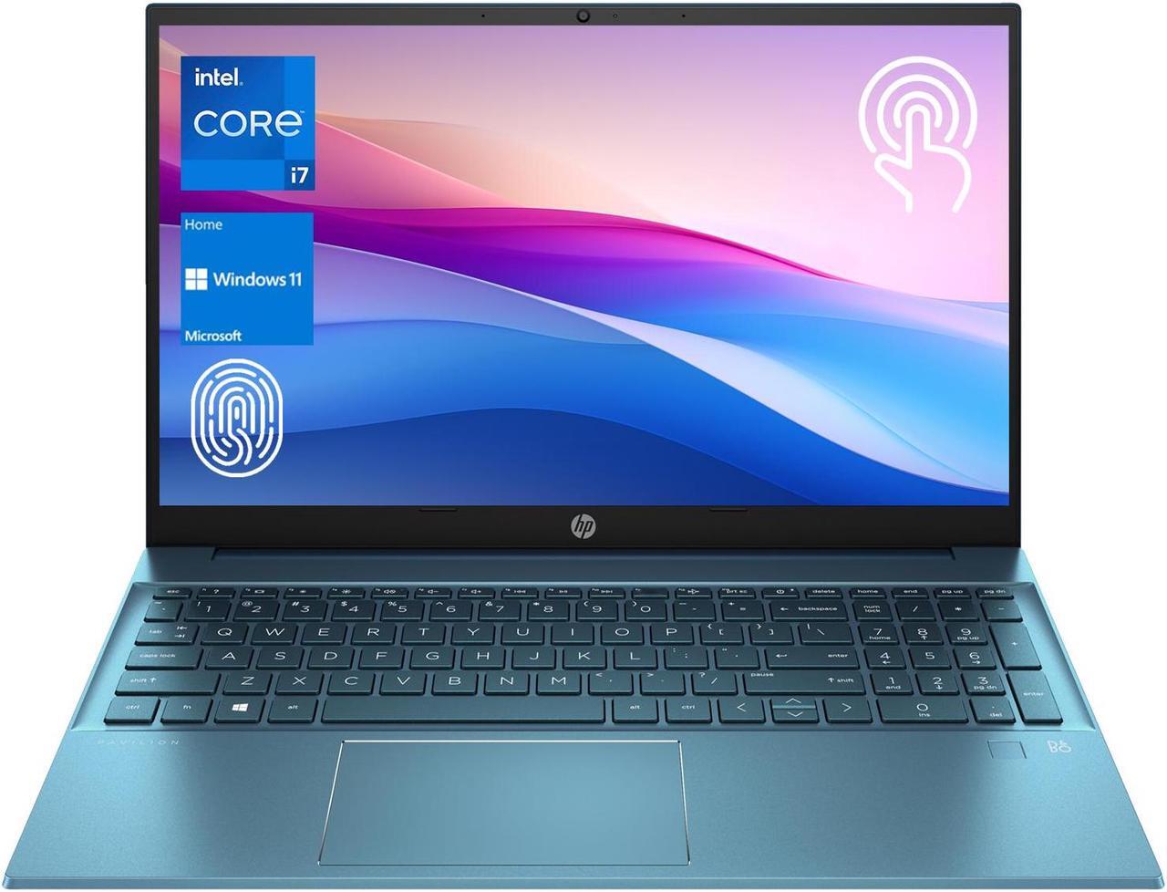 Main image of HP Pavilion 15t-eg300 Laptop, 15.6" FHD Touchscreen Display, Intel Core i7-1355U Processor, 64GB RAM, 4TB SSD, Webcam, FP Reader, HDMI, Wi-Fi 6, Windows 11 Home, Forest Teal