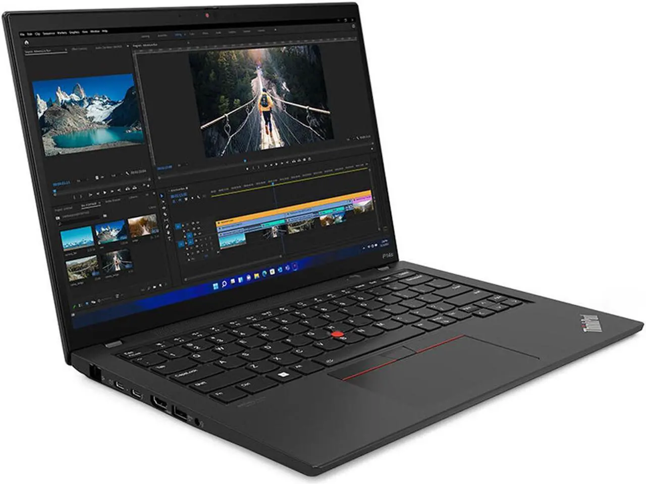 Alt view image 2 of 7 - Lenovo ThinkPad P14s Gen 3 Mobile Workstation, 14" FHD+ Touchscreen, Intel i7-1260P, 16GB RAM, 2TB SSD, IR Camera, HDMI, Backlit Keyboard, Fingerprint Reader, Wi-Fi 6, Winodws 11 Pro