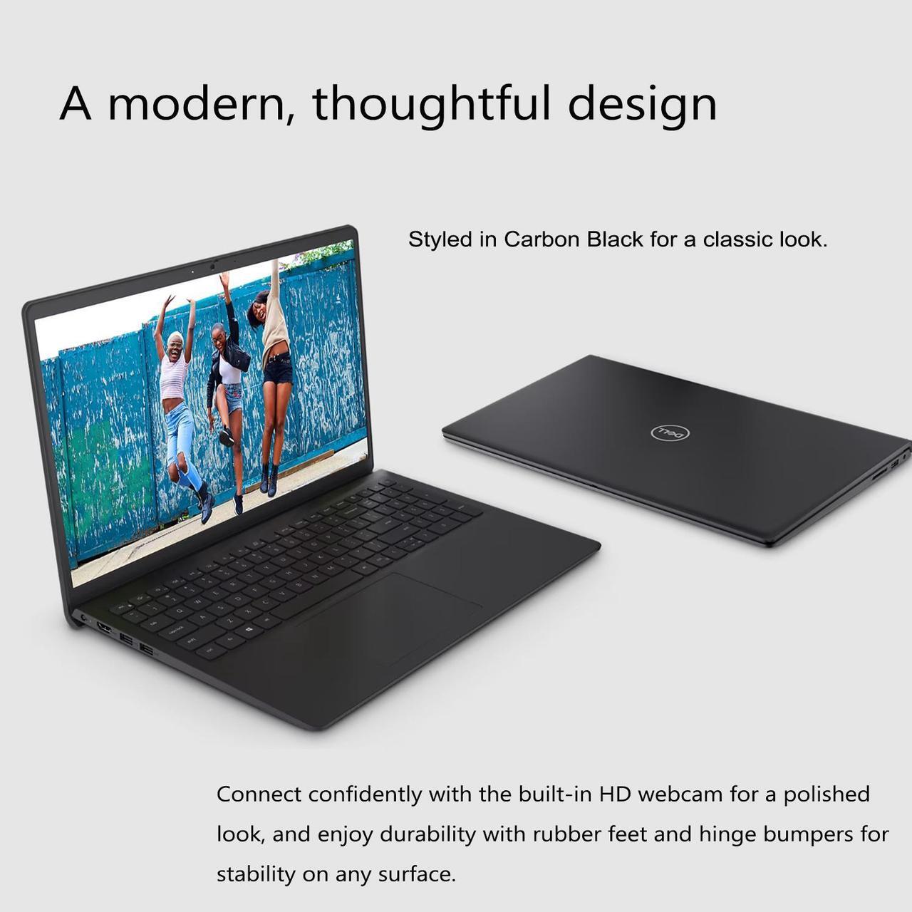 Alt view image 4 of 6 - Dell Inspiron 3000 Series 3520 Laptop, 15.6" FHD Touchscreen, Intel Core i5-1155G7, 32GB DDR4 RAM, 2TB PCIe SSD, Webcam, SD Card Reader, Wi-Fi, Windows 11 Home, Black