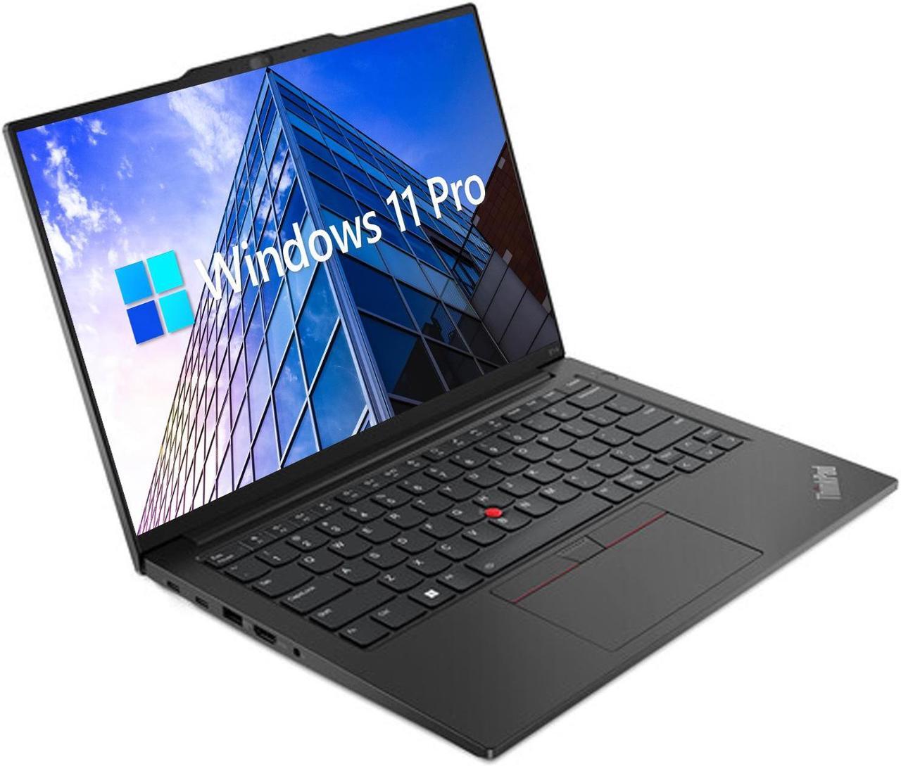 Alt view image 2 of 7 - Lenovo ThinkPad E14 Gen 5 Business Laptop, 14" FHD+ Display, AMD Ryzen 7 7730U (beat i7-1255U), 40GB RAM, 1TB SSD, FP Reader, Backlit Keyboard, HDMI, RJ45, Wi-Fi 6, Windows 11 Pro, Black