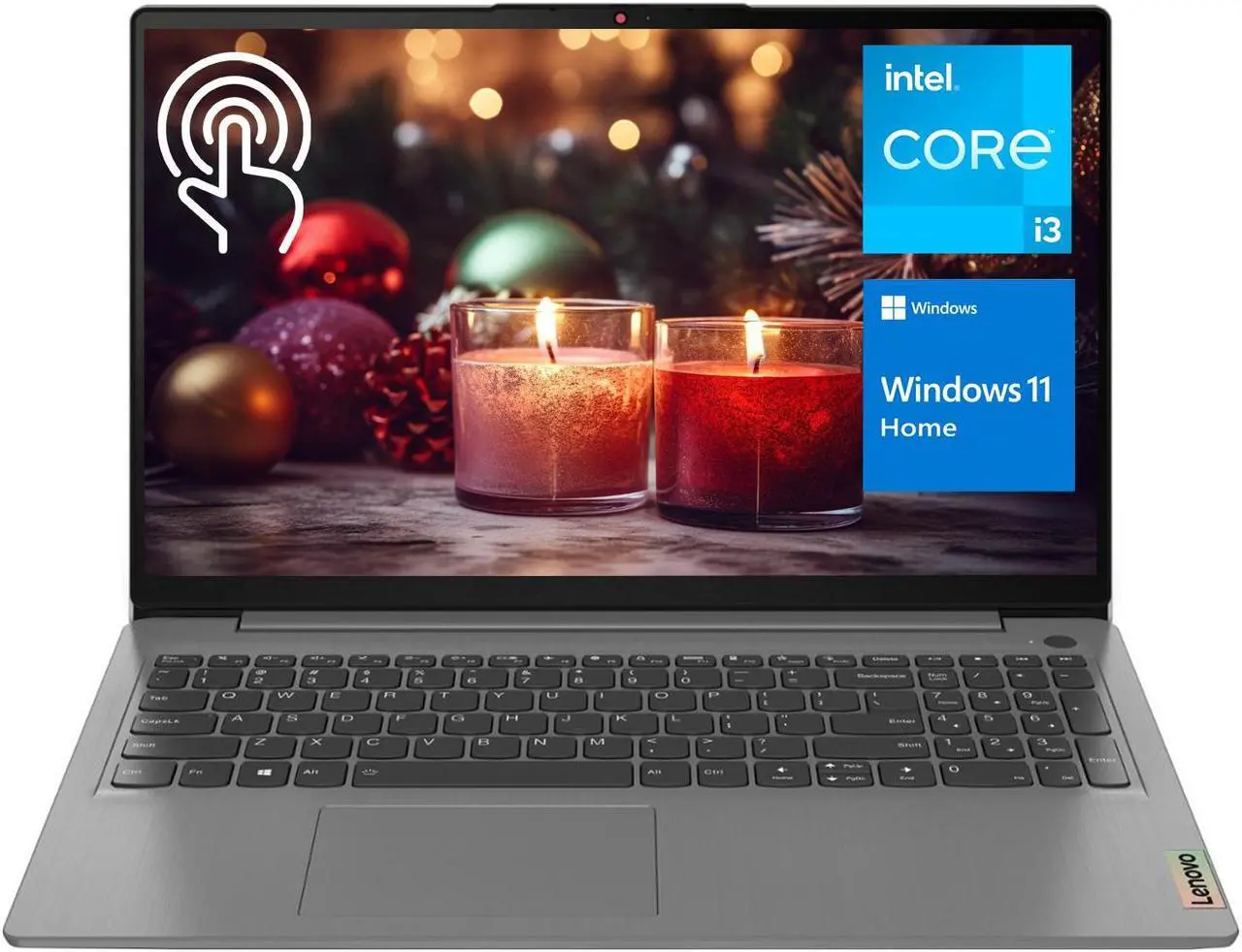 Main image of Lenovo IdeaPad 3 Laptop, 15.6" FHD Touchscreen, Intel Core i3-1115G4, 12GB RAM, 1TB SSD, SD Card Reader, HDMI, Webcam, Wi-Fi 6, Windows 11 Home, Grey