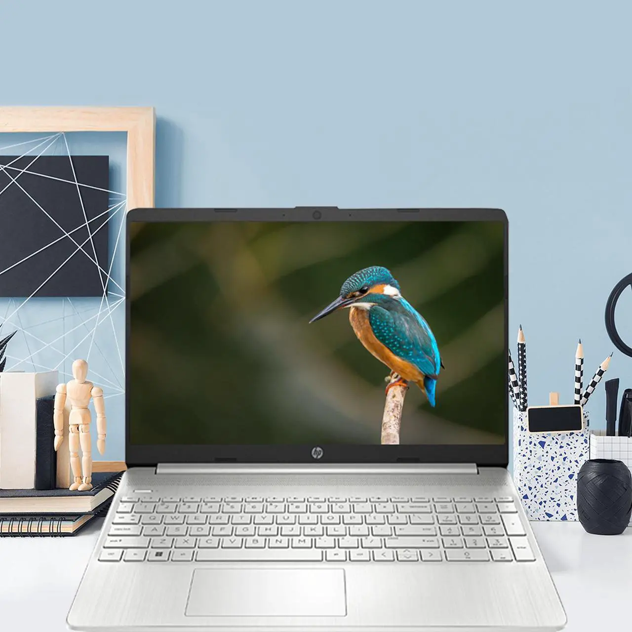 Alt view image 6 of 7 - HP Essential Laptop, 15.6 FHD Touchscreen, AMD Ryzen 7 5700U Processor, 64GB RAM, 4TB SSD, Webcam, SD Card Reader, Numeric Keypad, HDMI, Wi-Fi, Windows 11 Pro, Silver