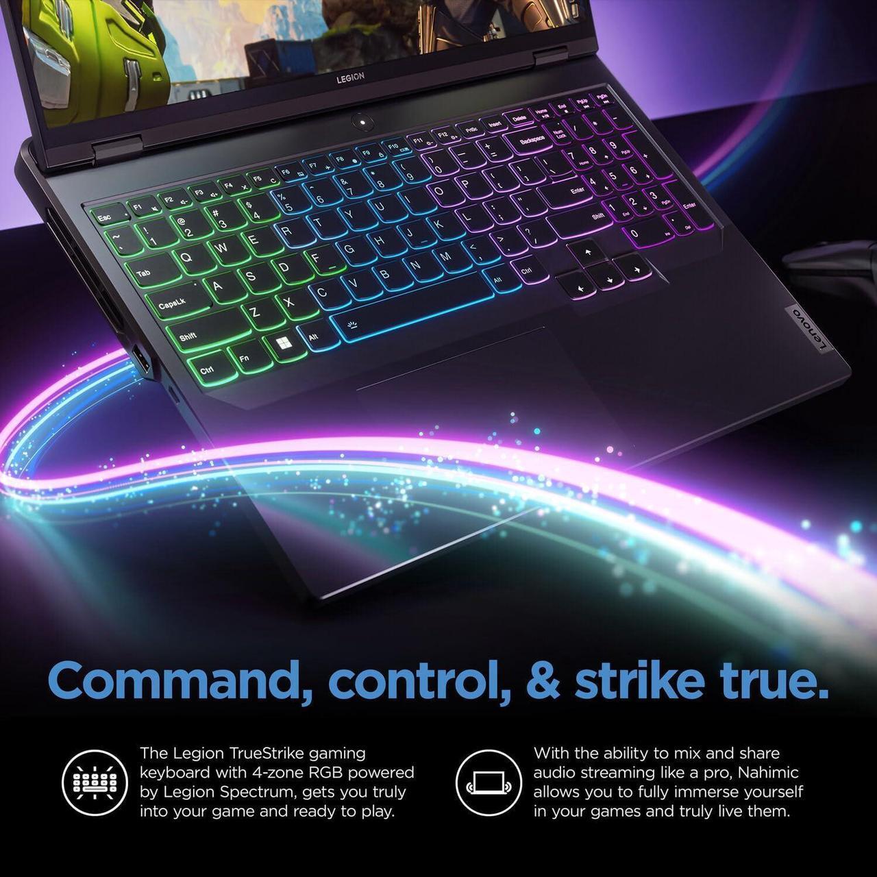 Alt view image 4 of 7 - Lenovo Legion Pro High-Performance Gaming Laptop, 16" WQXGA Display, Intel Core i9-13900HX, NVIDIA GeForce RTX 4060, 32GB RAM, 1TB SSD, Backlit KB, Wi-Fi 6, Win 11 Pro