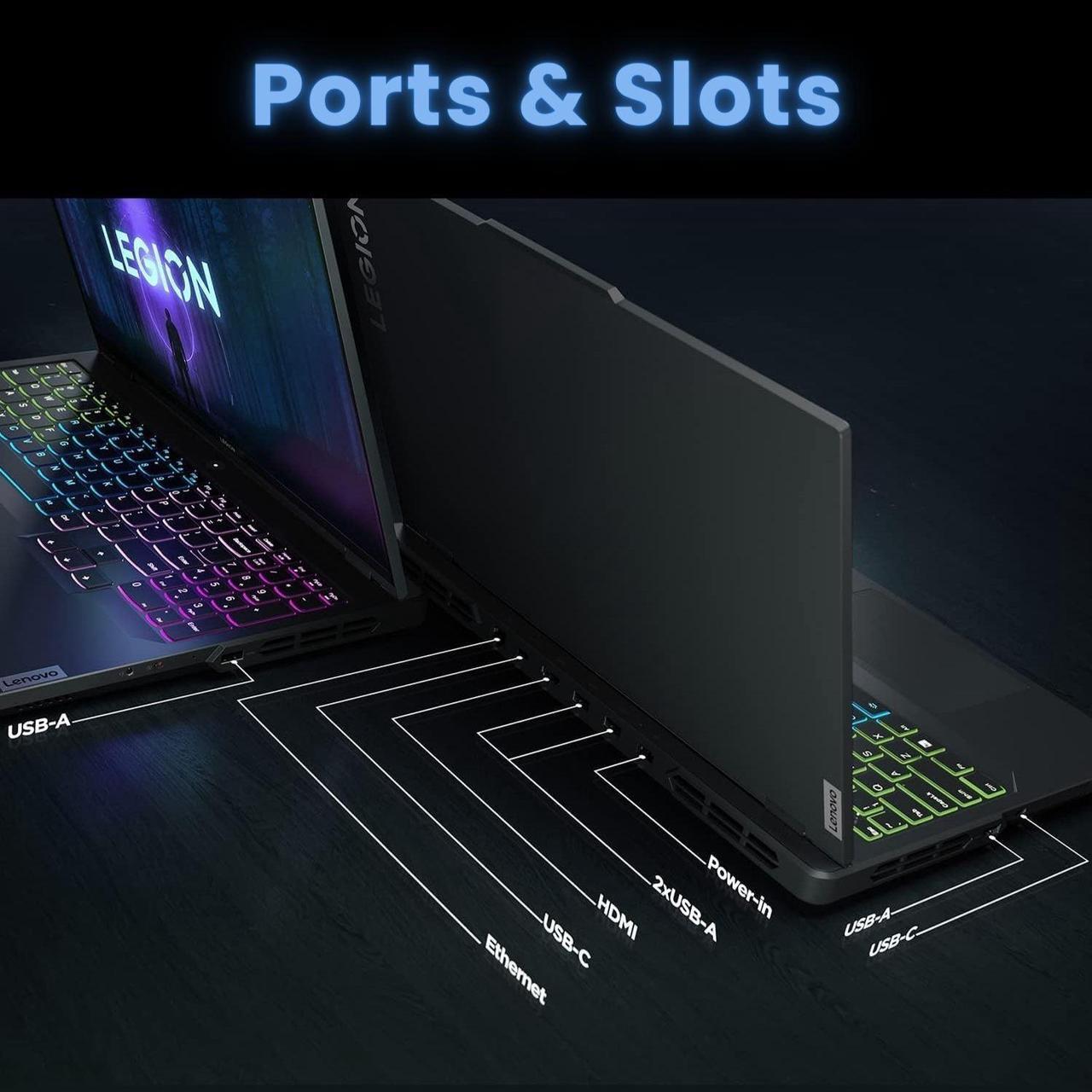 Alt view image 6 of 7 - Lenovo Legion Pro High-Performance Gaming Laptop, 16" WQXGA Display, Intel Core i9-13900HX, NVIDIA GeForce RTX 4060, 32GB RAM, 1TB SSD, Backlit KB, Wi-Fi 6, Win 11 Pro