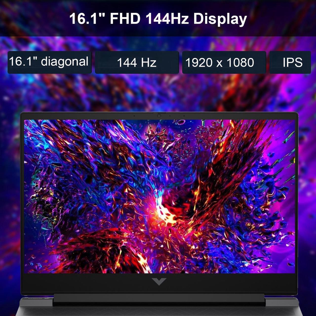 Alt view image 4 of 5 - HP Newest Victus Extreme Gaming Laptop, 16.1" FHD 144Hz, AMD Ryzen 7 8845HS (Beats i7-1355U), NVIDIA GeForce RTX 4070, 64GB DDR5 RAM, 2TB SSD, HDMI, RGB Backlit KB, Wi-Fi 6, Windows 11 Home, Silver
