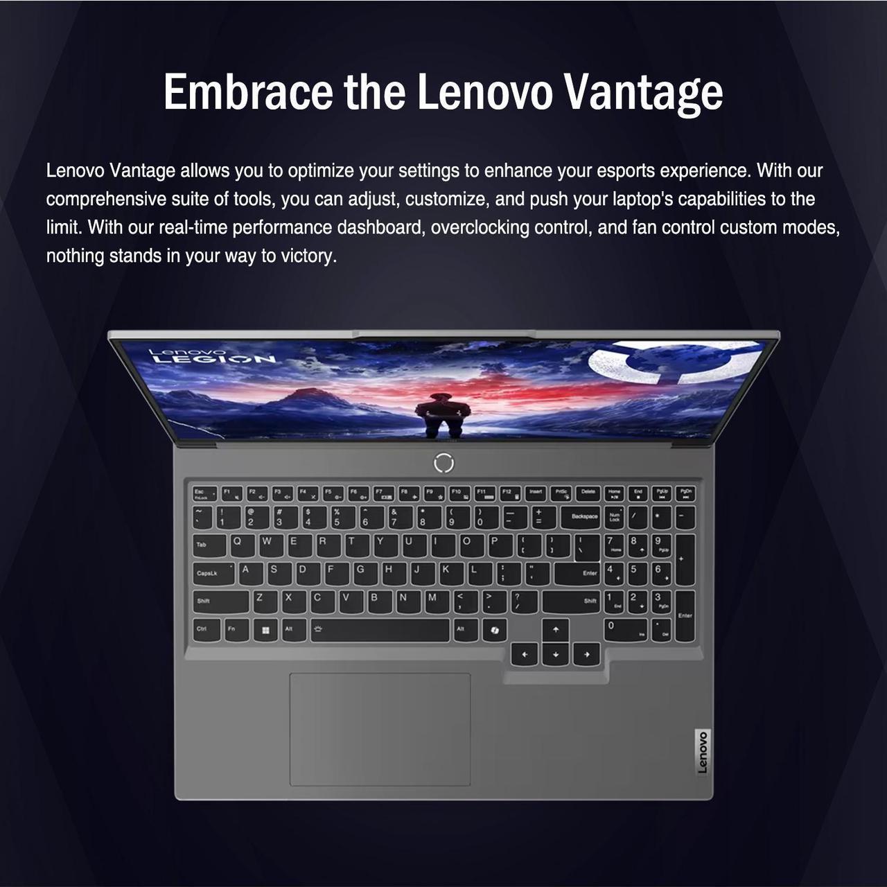 Alt view image 6 of 7 - Lenovo Newest Legion 16" QHD+ i9 RTX 4070 Gaming Laptop, 16" QHD+ (2560 x 1600) 165 Hz, Intel i9-14900HX, NVIDIA GeForce RTX 4070 (Boost Clock 2175MHz, TGP 140W), 64GB RAM, 1TB SSD, Windows 11 Home