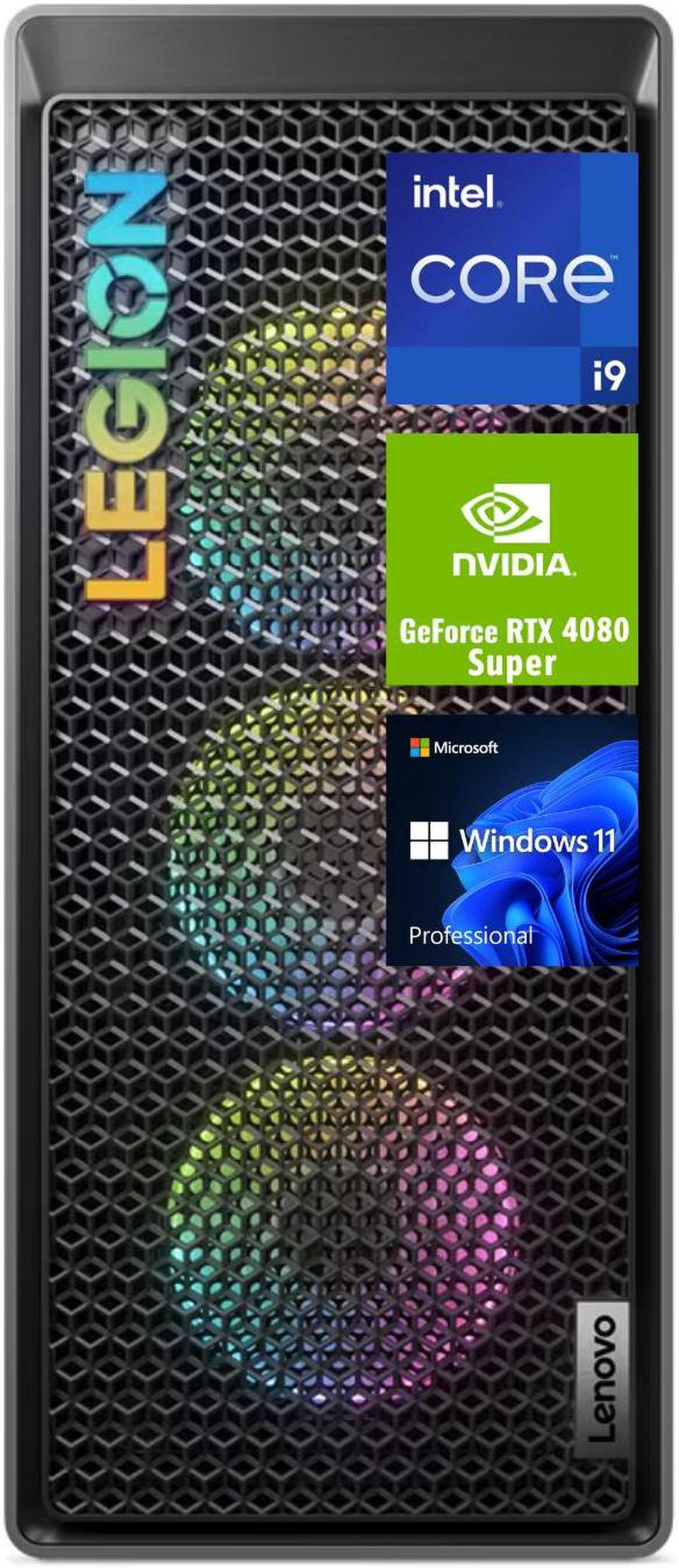 Main image of Lenovo 2024 Legion i9 RTX 4080 Super Premium Gaming Desktop, Intel Core i9-14900KF, NVIDIA GeForce RTX 4080 Super, 64GB DDR5 RAM, 2TB SSD, DisplayPort, Wi-Fi 6, Wired KB&Mouse, W11P, Grey
