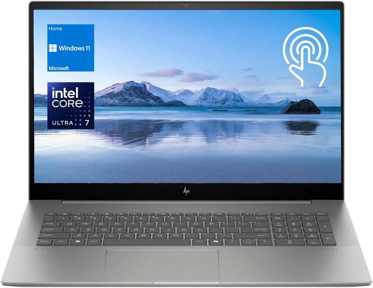 Main image of HP Envy Daily Traditional Laptop, 17.3" FHD Touchscreen, Intel Core Ultra 7 155H, 16GB DDR5 RAM, 1TB SSD, Backlit Keyboard, HDMI, Wi-Fi 7, Windows 11 Home