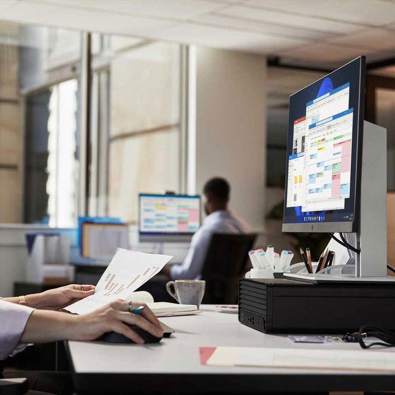 Alt view image 6 of 7 - HP ProDesk 400 G9 Small Form Factor Business Desktop, Intel i7-12700 Processor, 32GB RAM, 1TB PCIe SSD, Wi-Fi 6, HDMI, Type-C, RJ-45, Display Port, Wired KB and Mouse, Windows 11 Pro, Black