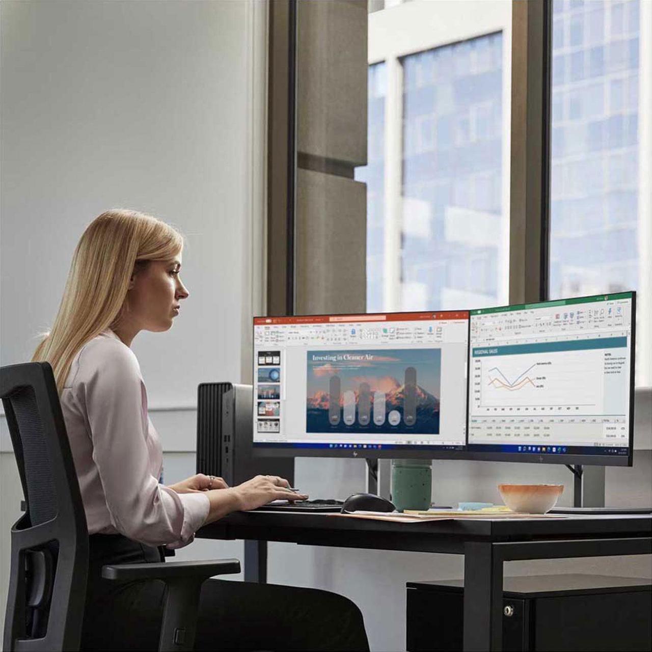 Alt view image 5 of 7 - HP ProDesk 400 G9 Small Form Factor Business Desktop, Intel i7-12700 Processor, 32GB RAM, 1TB PCIe SSD, Wi-Fi 6, HDMI, Type-C, RJ-45, Display Port, Wired KB and Mouse, Windows 11 Pro, Black