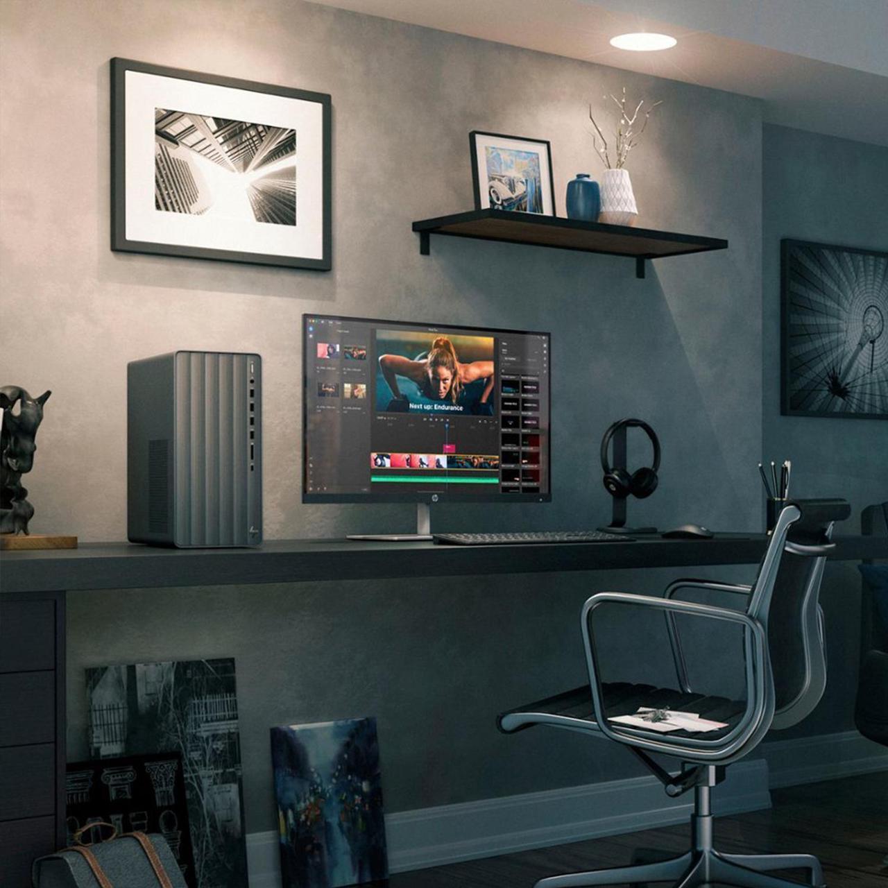 Alt view image 7 of 7 - HP Newest Envy Intel i5 Tower Desktop, Intel i5-14400 (Beats Intel i7-13650HX), Intel UHD Graphics, 16GB RAM, 1TB SSD, with External 512GB SSD Bundle, Wi-Fi 6, RJ45, Windows 11 Home, Black