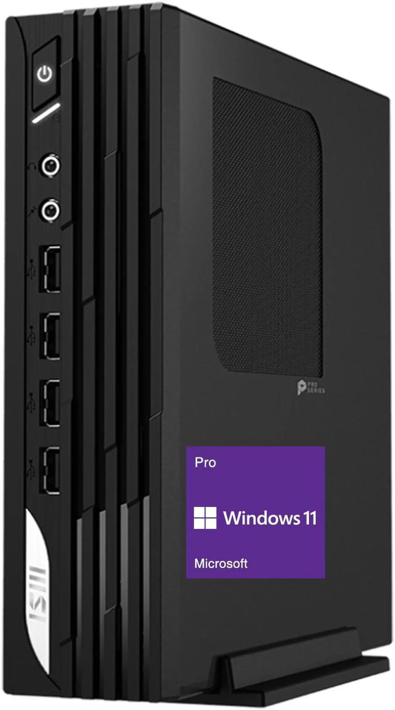 Main image of MSI PRO DP21 Tiny Business Desktop, Intel Core i3-13100 Processor, 16GB RAM, 512GB SSD, USB A&C, HDMI, DP, Support 2-Monitor 4K, RJ-45, Wi-Fi, Wired Keyboard & Mouse, Windows 11 Pro, Black