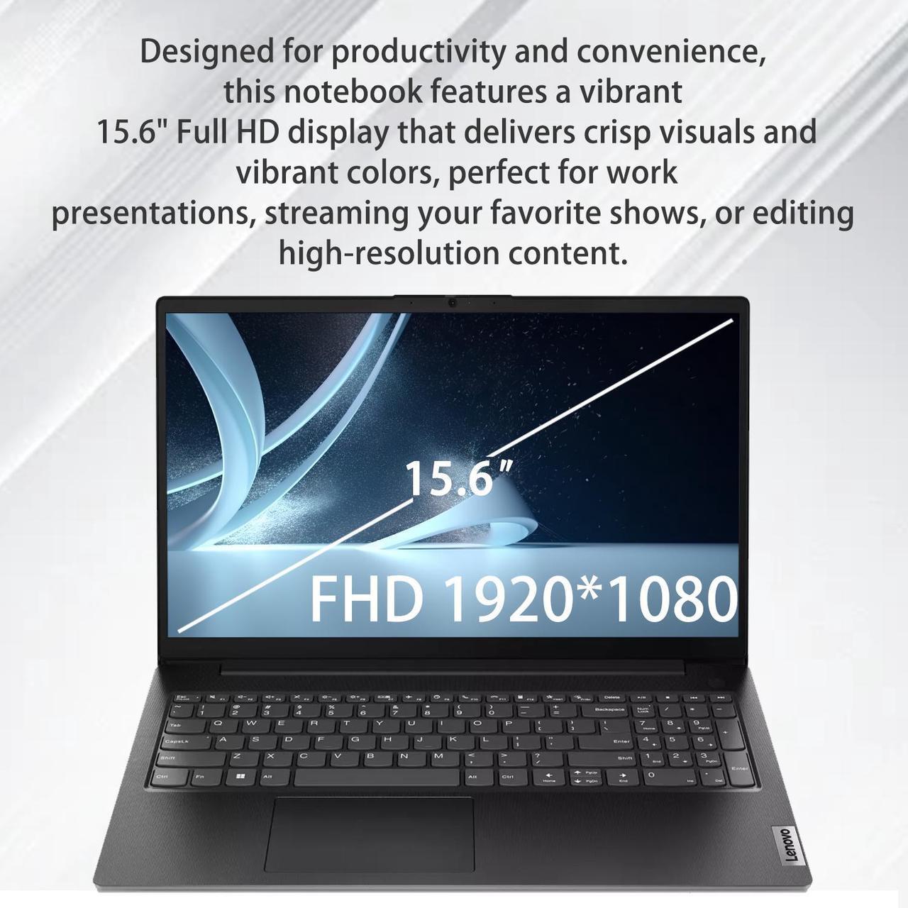 Alt view image 5 of 5 - Lenovo V-Series V15 High-Performance Business Laptop, 15.6" FHD 1920 * 1080, Intel 10-Core i7-13620H, 16GB RAM, 1TB SSD, Webcam, Wi-Fi 6, Windows 11 Pro, Black,