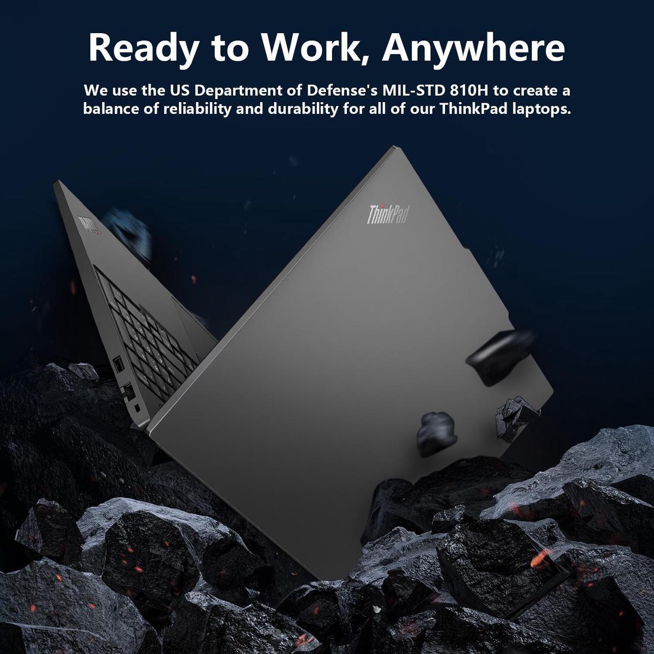 Alt view image 4 of 6 - Lenovo ThinkPad E16 Business AI Laptop, 16" FHD+, Intel Core Ultra 7 155U, 32GB DDR5 RAM, 1TB SSD, Fingerprint, Backlit, HDMI, Wi-Fi 6, Windows 11 Pro, Black