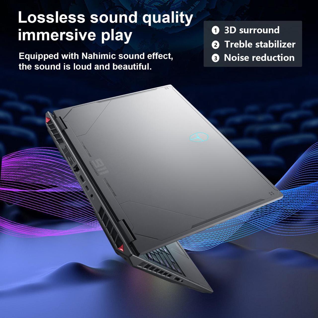 Alt view image 5 of 6 - Thunderobot Radiant 16 Gaming Laptop, 16" WQXGA 240Hz, Intel i9-13900HX, GeForce 4060, 16GB RAM, 512GB SSD, Windows 11 Home, Gray