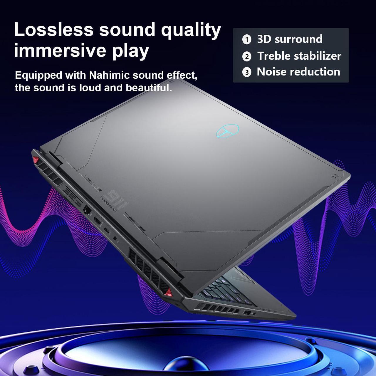 Alt view image 5 of 6 - Thunderobot Radiant 16 Gaming Laptop, 16" WQXGA 165Hz, Intel i7-13650HX, GeForce 4060, 16GB RAM, 512GB SSD, Windows 11 Home, Gray