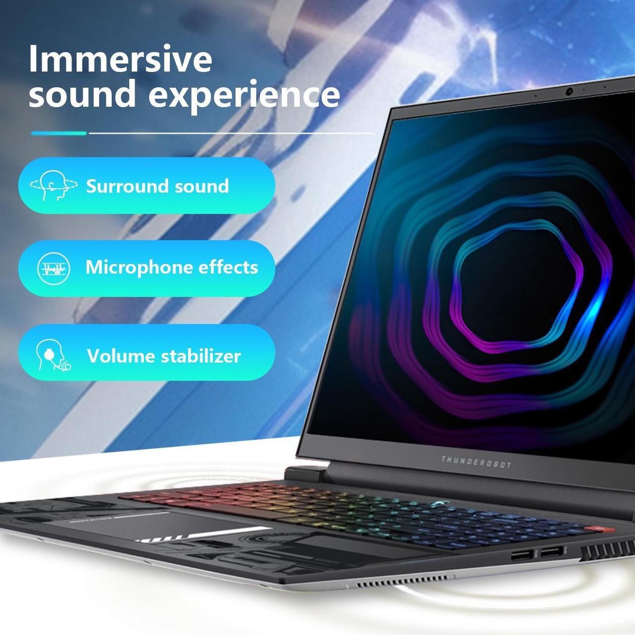 Alt view image 6 of 6 - Thunderobot ZERO 16 Gaming Laptop, 16" WQXGA 240Hz, Intel i9-14900HX, GeForce 4070, 64GB RAM, 4TB SSD, Windows 11 Home, Gray