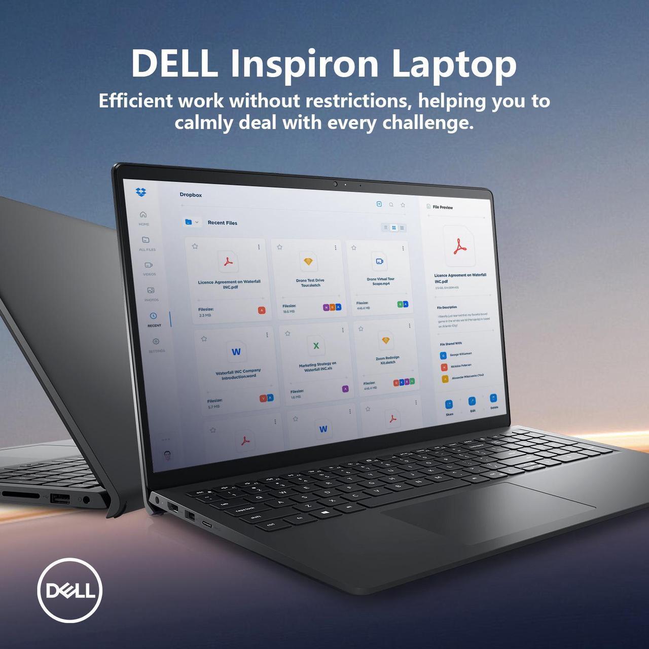 Alt view image 7 of 7 - Dell Inspiron Pro 15 3530 Touch Business Laptop, 15.6 FHD Backlit Touchscreen, Intel i5-1335U (Beats i7-1255U), 64GB RAM 4TB SSD, Wi-Fi 6, Bundle with PCO Notebook Folding Radiator Laptop Cooler