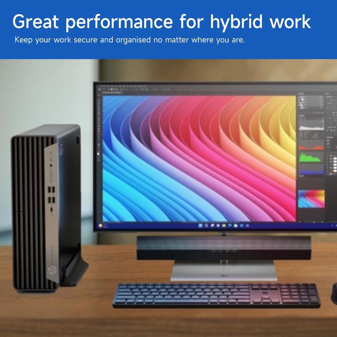 Alt view image 4 of 6 - HP EliteDesk 805 Business Desktop, AMD Ryzen 5 8500G, 32GB DDR5 RAM, 1TB SSD, HDMI, Wi-Fi, Windows 11 Pro, Black