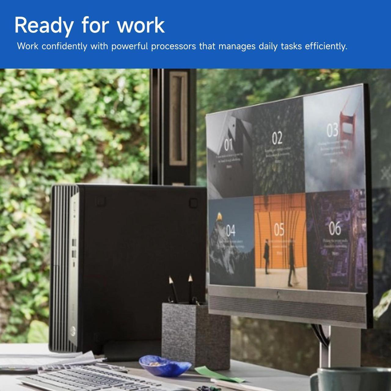 Alt view image 5 of 6 - HP EliteDesk 805 Business Desktop, AMD Ryzen 5 8500G, 32GB DDR5 RAM, 1TB SSD, HDMI, Wi-Fi, Windows 11 Pro, Black