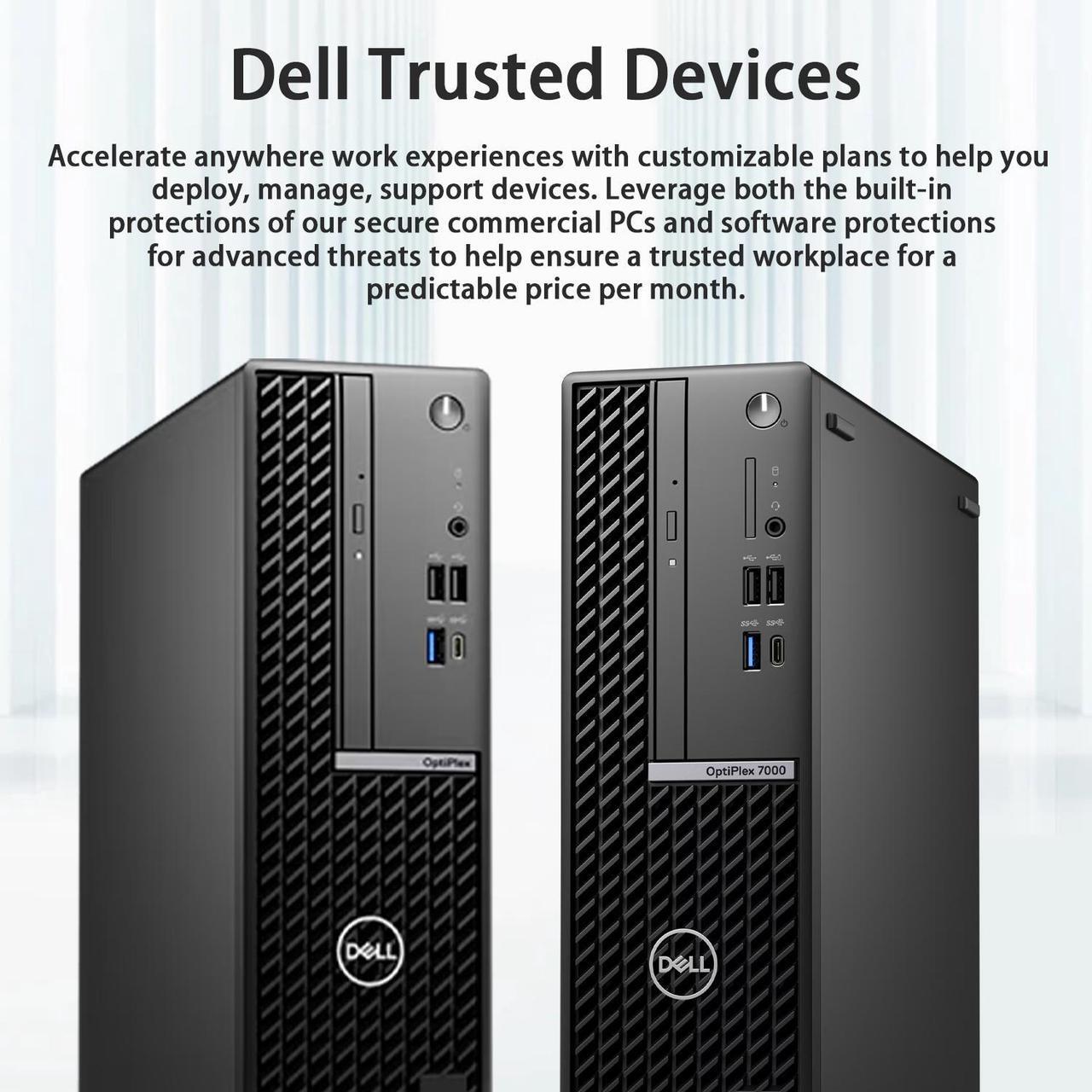 Alt view image 5 of 5 - DELL OptiPlex 7000 Series Compact Design Business SFF Desktop, Intel Core i5-14500, 32GB DDR5 RAM, 1TB SSD, DP Port, HDMI, USB A&C, RJ-45, Wired KB & M, Wi-Fi, Windows 11 Pro, Black