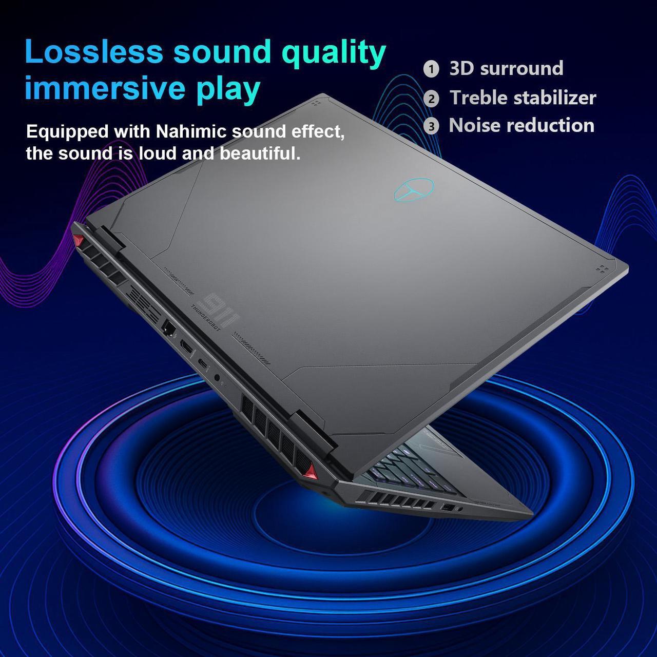 Alt view image 6 of 6 - Thunderobot Radiant 16 300Hz Gaming LaptopLaptop, 16" WQXGA 300Hz, Intel i9-14900HX, GeForce RTX 5080, 64GB DDR5 RAM, 4TB SSD, RGB Backlit Keyboard, Wi-Fi 6, Win 11 Home
