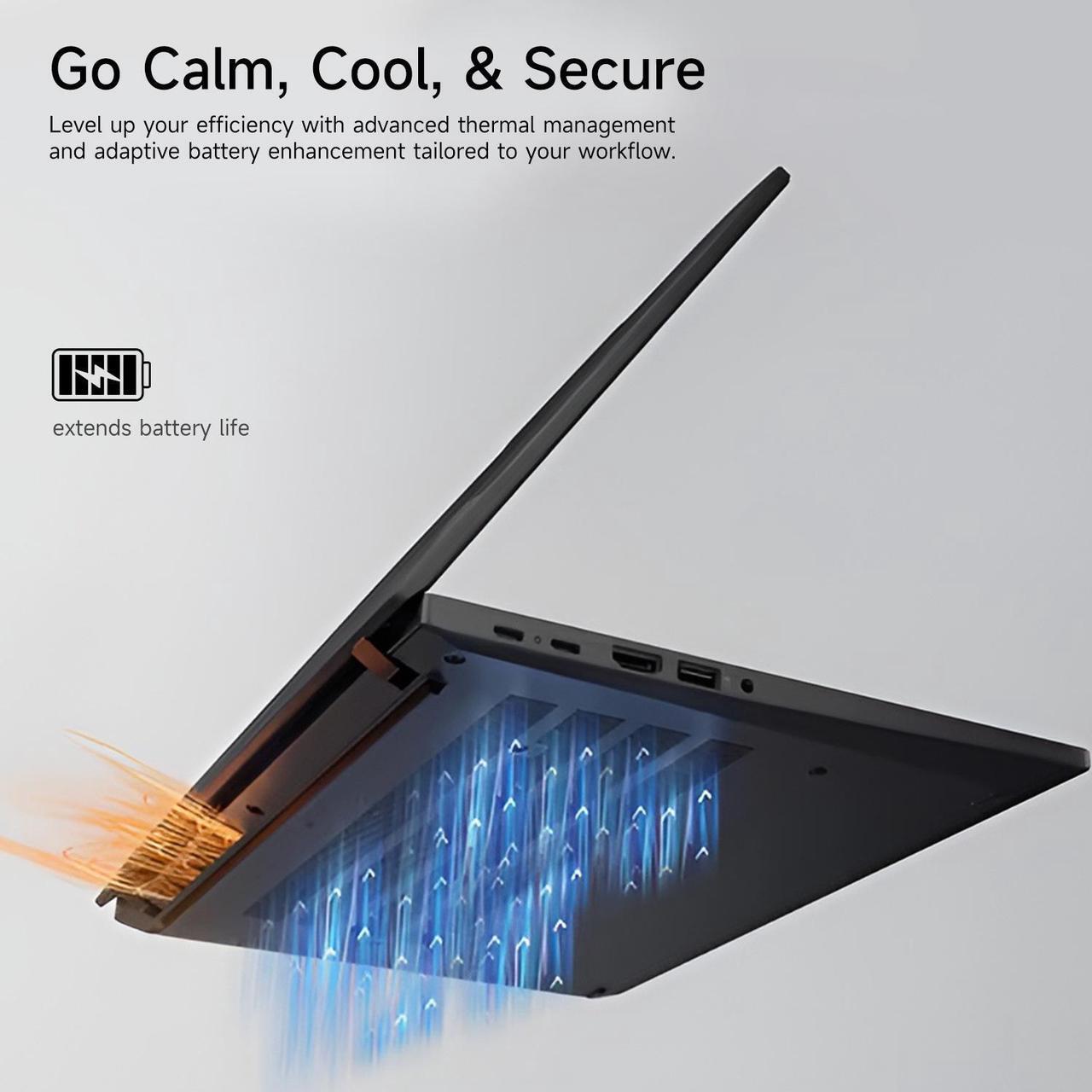 Alt view image 5 of 7 - Lenovo ThinkPad T14 Business AI-powered Laptop, 14" FHD+ 1920*1200 Non-touch 60Hz, Intel Core Ultra 5 125U, 16GB DDR5 RAM, 512GB SSD, Fingerprint, Webcam, Backlit, Wi-Fi 6E, Windows 11 Pro, Black