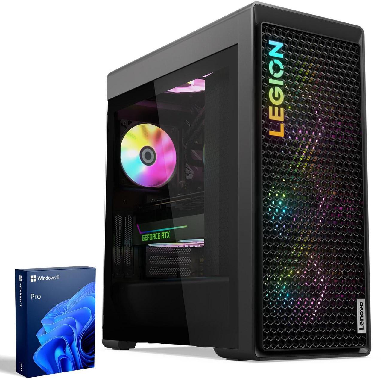 Main image of Lenovo Legion Tower 7i Gen 8 Premium Gaming Desktop, Intel Core i9-14900KF, NVIDIA RTX 4080 SUPER, 32GB DDR5, 1TB SSD, RGB Light, VR Ready, Wi-Fi 6, Windows 11 Pro, Wired Keyboard & Mouse, Grey