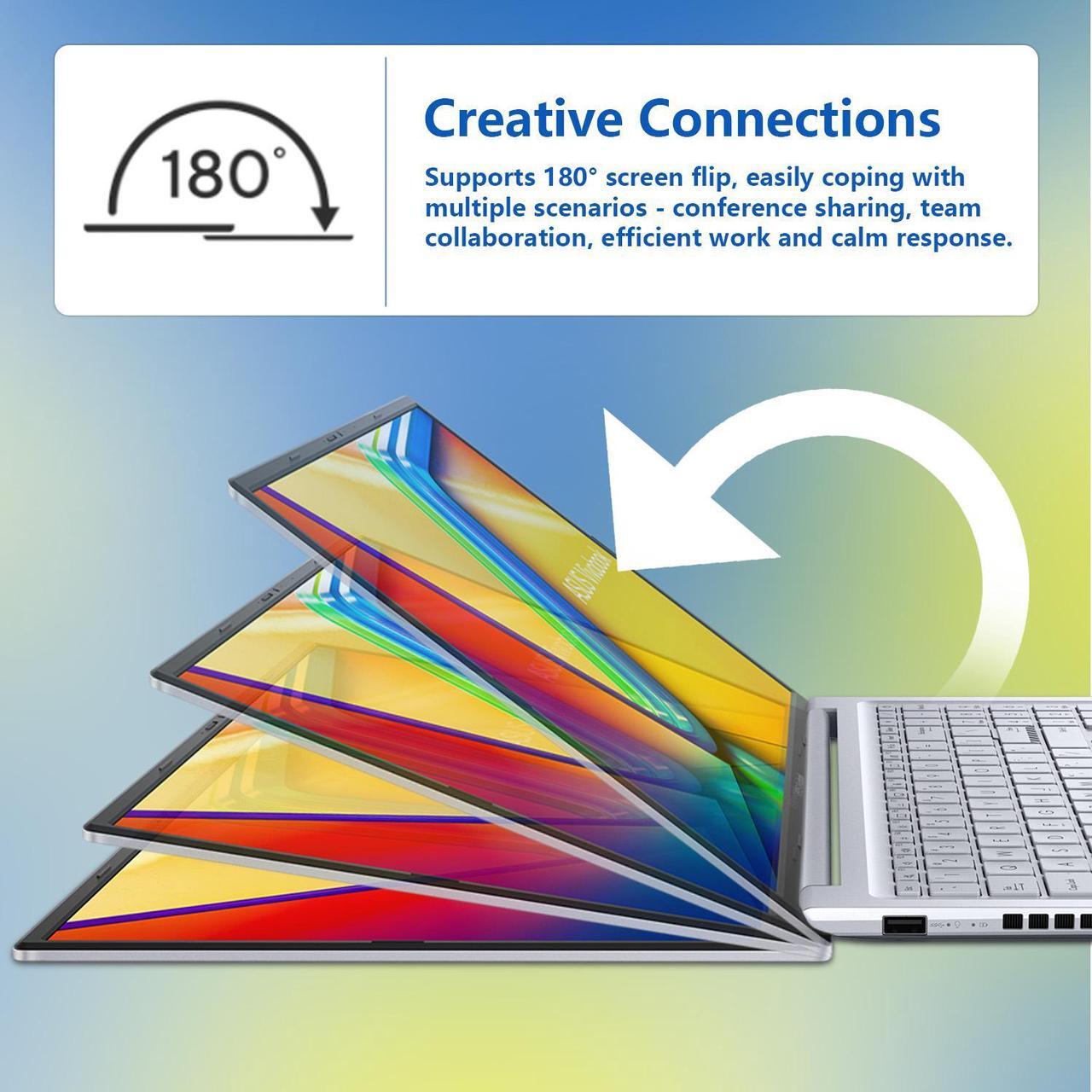 Alt view image 5 of 7 - ASUS Vivobook Pro 16 Business Laptop, 16" FHD+, Intel Core i9-13900H, GeForce RTX 4050, 24GB RAM, 1TB SSD, Wi-Fi 6, Win 11 H, Silver