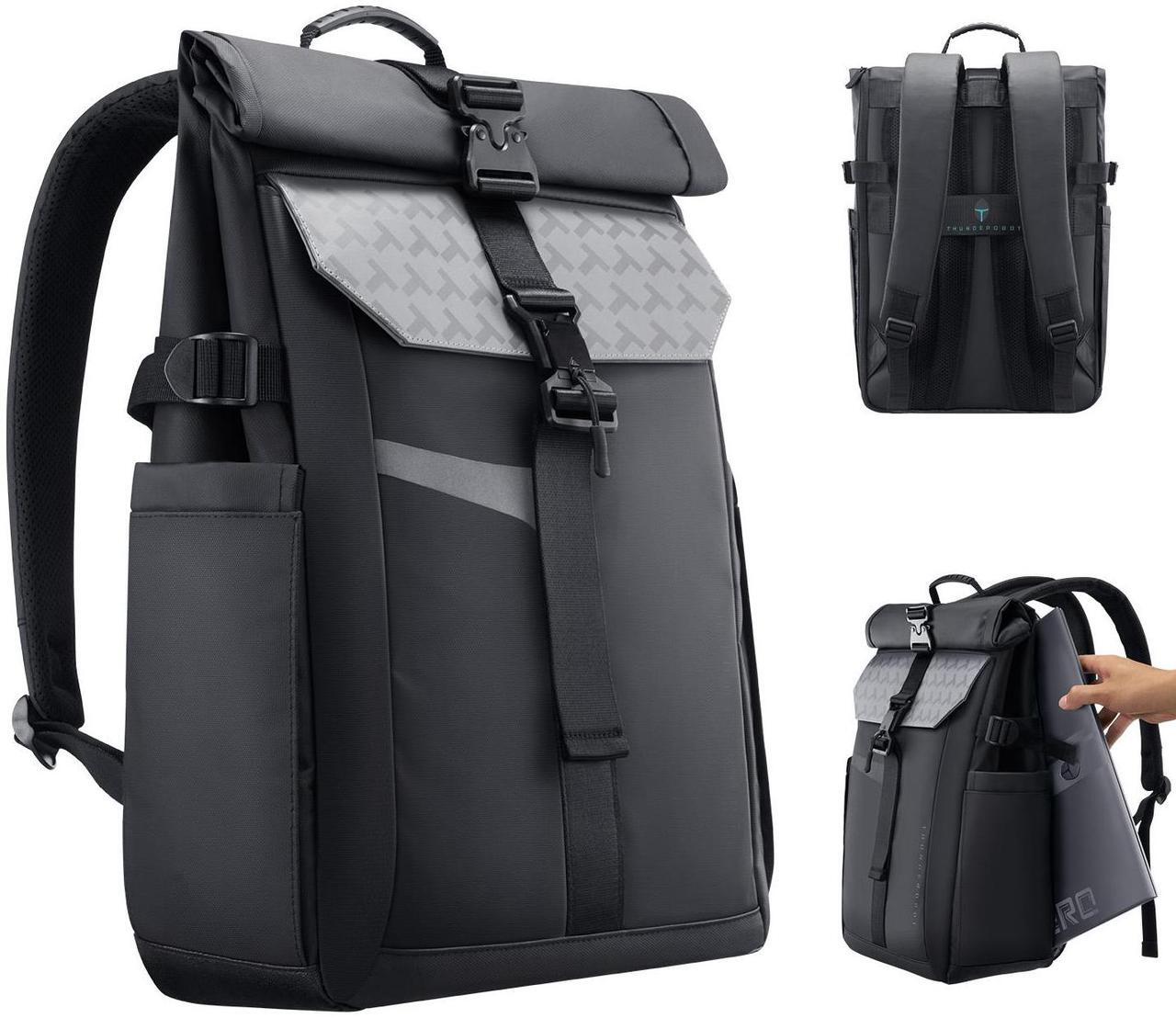 Main image of Thunderobot Dark Warrior Pro 17.3" Gaming Laptop Backpack, Travel Computer Bag, Water-Resistant, Anti-Scratch, Large Capacity, Business Casual, Black
