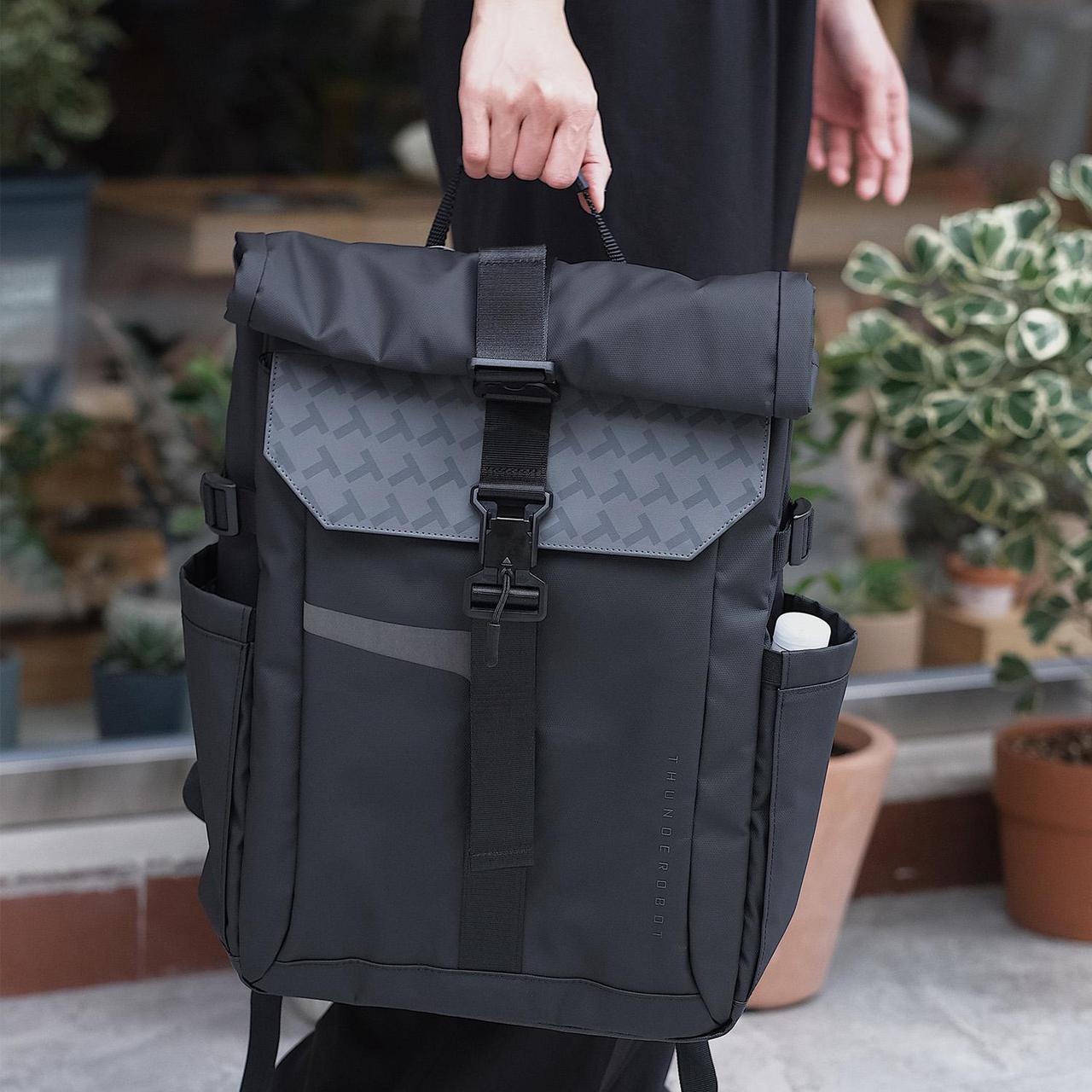Alt view image 7 of 7 - Thunderobot Dark Warrior Pro 17.3" Gaming Laptop Backpack, Travel Computer Bag, Water-Resistant, Anti-Scratch, Large Capacity, Business Casual, Black