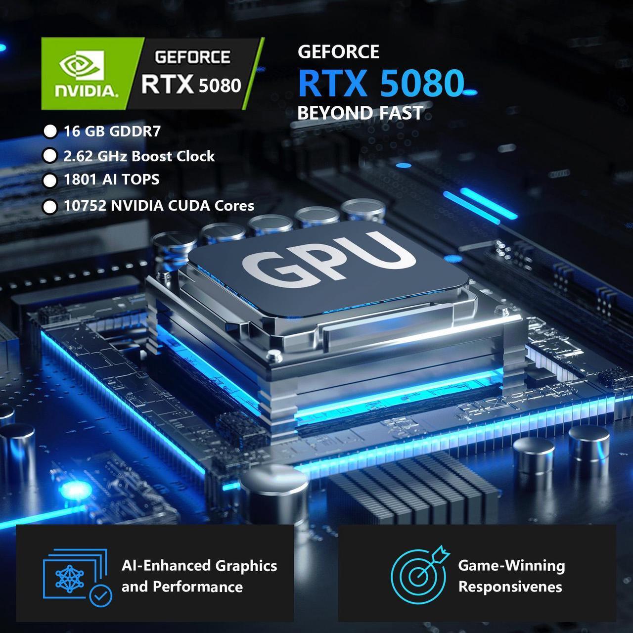 Alt view image 3 of 7 - MSI Vector 16 HX RTX 5080 AI Gaming Laptop, 16" QHD+ 240Hz Display, Intel Ultra 9 275HX, NVIDIA GeForce RTX 5080, 64GB DDR5 RAM, 4TB SSD, Wi-Fi 6, RGB Backlit Keyboard, Window 11 Pro, Gray