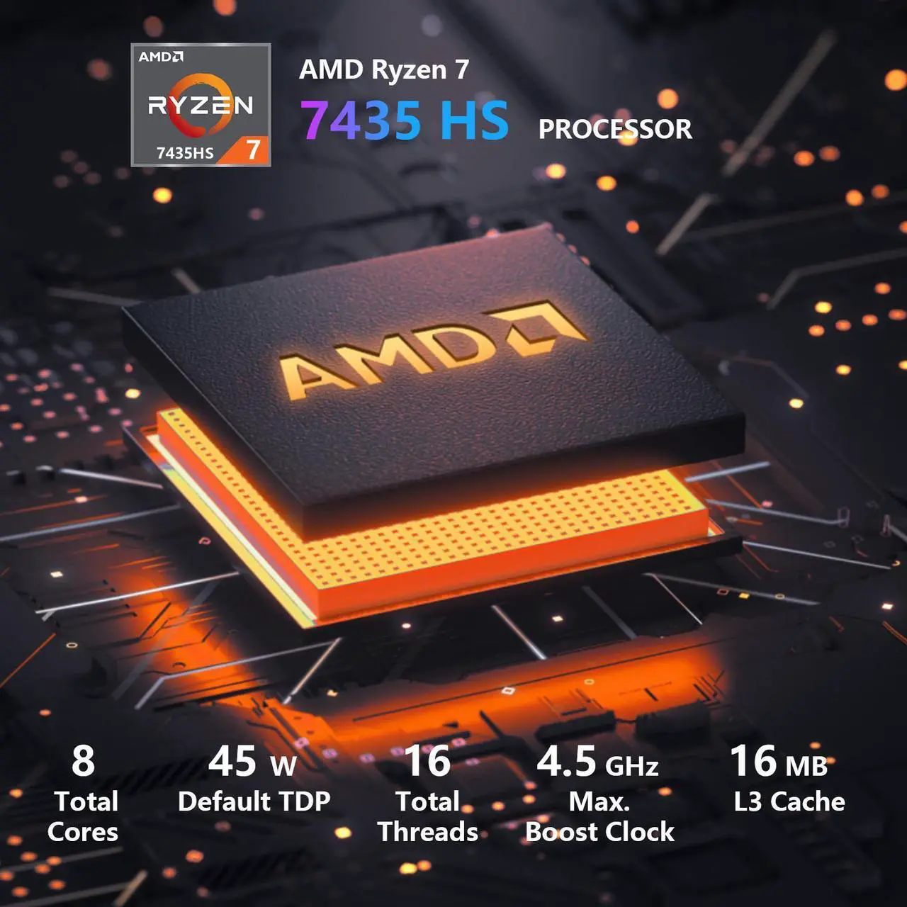 Alt view image 3 of 7 - Lenovo LOQ 15 Smooth FPS Gaming Laptop, 15.6" FHD 144Hz IPS, AMD Ryzen 7 7435HS, NVIDIA GeForce RTX 4050, 32GB DDR5, 1TB SSD, Backlit Keyboard, Wi-Fi 6, Windows 11 Home, Grey