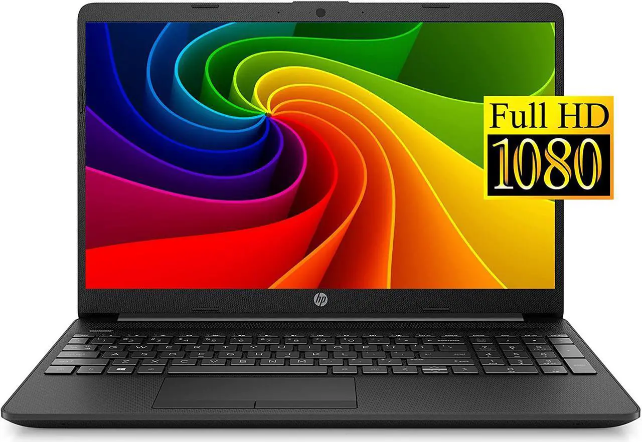 Main image of 2021 HP Notebook 15 Laptop, 15.6" Full HD Screen, Intel Celeron N4020 Processor, 16GB DDR4 Memory, 1TB SSD, Webcam, Type-C, RJ-45, HDMI, Windows 10 Home, Black