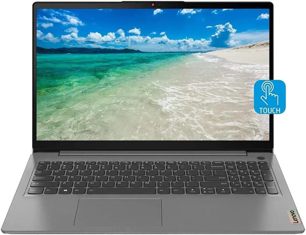Main image of 2022 Newest Lenovo IdeaPad 3 Laptop, 15.6" FHD Touchscreen, Intel Core i5-1135G7 Processor, 20GB Memory, 512GB PCIe SSD, Fingerprint Reader, Backlit Keyboard, Bluetooth, Wi-Fi 6, Windows 10 Home, Grey