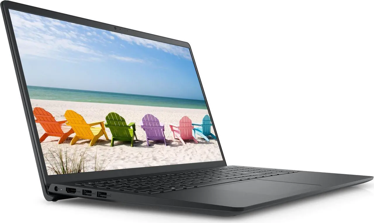 Alt view image 2 of 6 - Newest Dell Inspiron 3000 Laptop, 15.6 HD Display, Intel Pentium Silver N5030 Processor, 16GB Memory, 256GB PCIe NVMe M.2 SSD, Online Meeting Ready, Webcam, WiFi, HDMI, Win10 Pro, Black