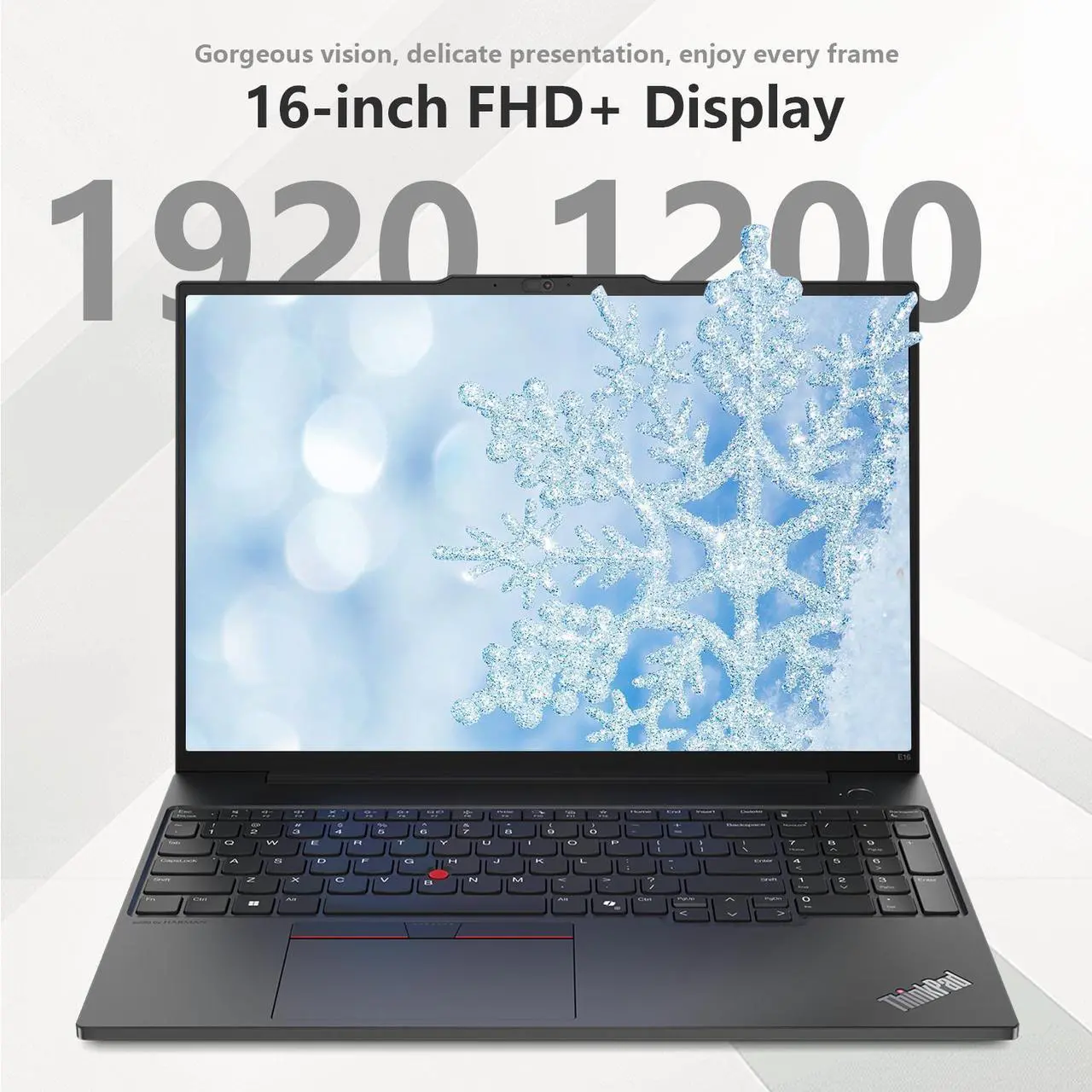 Alt view image 5 of 7 - Lenovo ThinkPad E16 Gen 2 Business Laptop, 16" WUXGA, AMD Ryzen 7 7735U up to 4.75GHz, 16GB DDR5 RAM, 512GB SSD, Fingerprint, Backlit, HDMI, Wi-Fi 6, Win 11 Pro