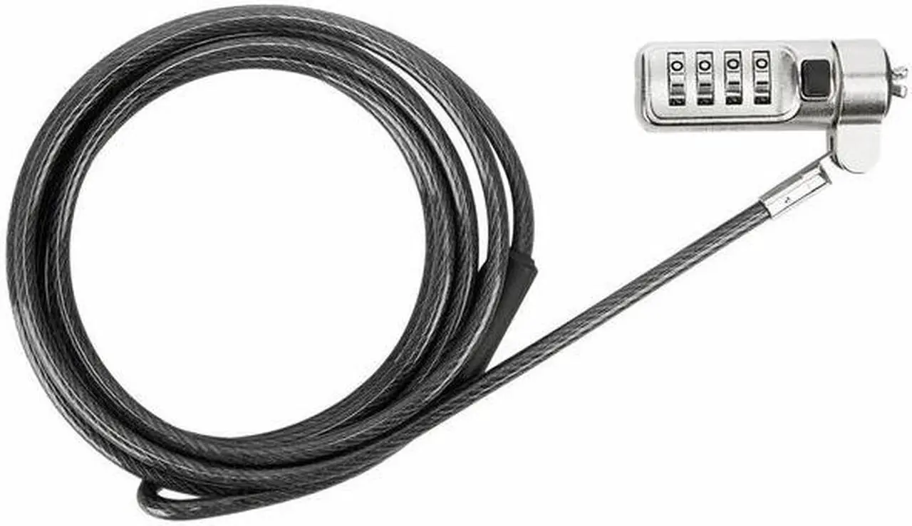 Alt view image 17 of 20 - Targus DEFCON Cable Lock - Resettable - Galvanized Steel - 6.50 ft - For Notebook - ASP66GLX