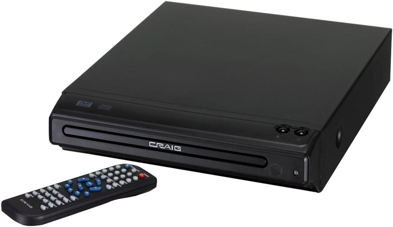 Alt view image 16 of 17 - CRAIG CVD401A Compact HDMI DVD Player with Remote in Black