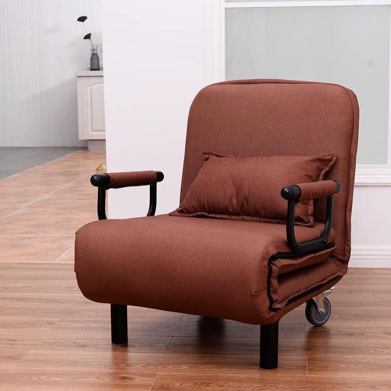 Alt view image 4 of 7 - Convertible Folding Leisure Recliner Sofa Bed