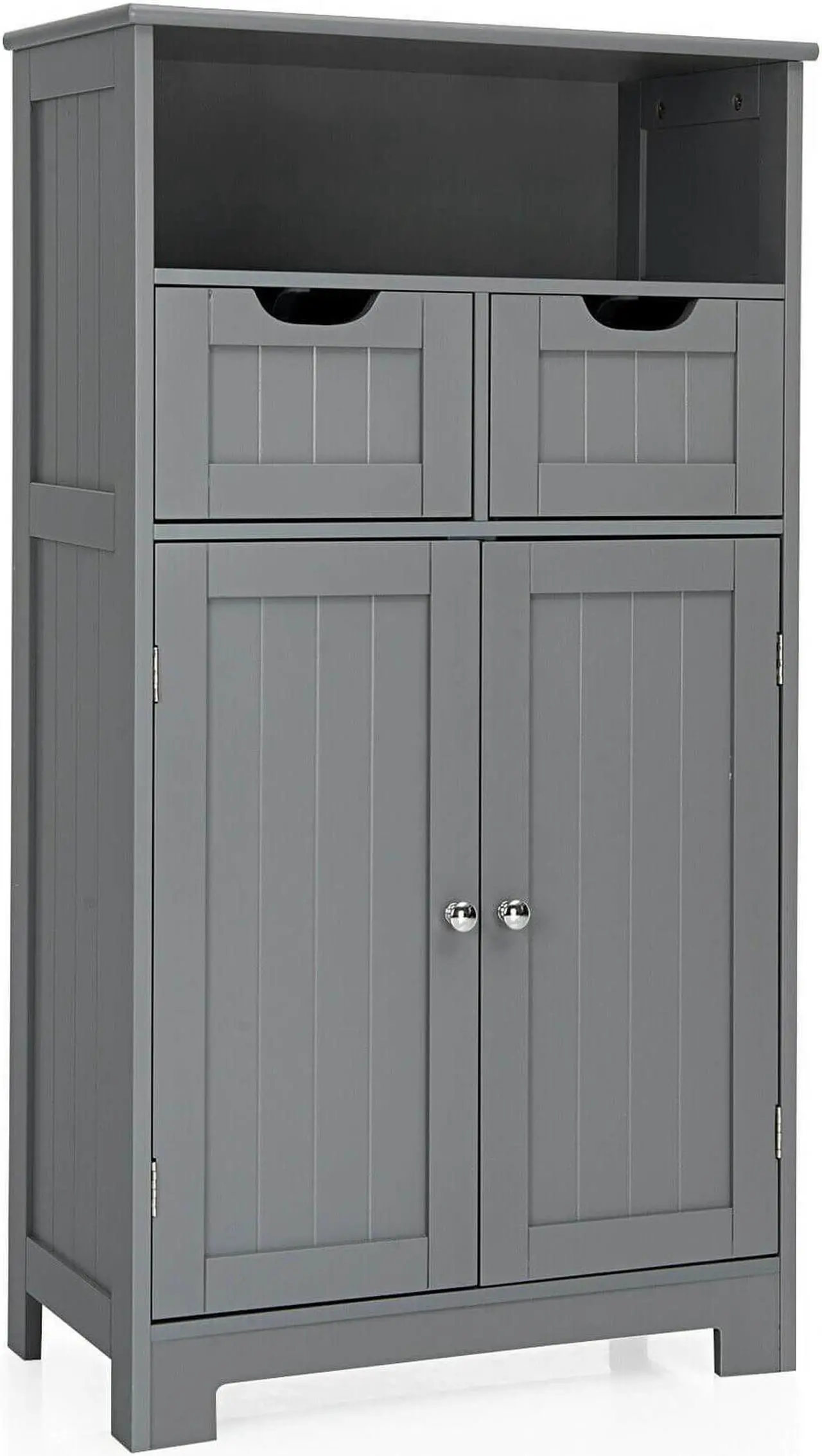 Main image of Bathroom Wooden Side Cabinet  with 2 Drawers and 2 Doors