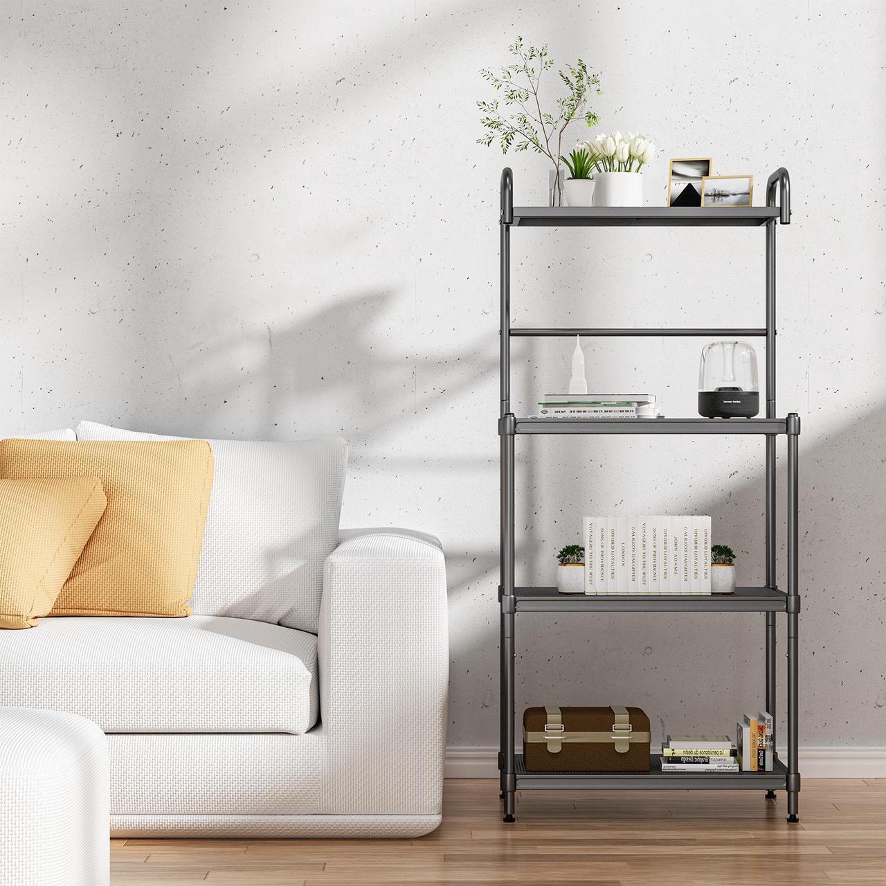 Alt view image 3 of 7 - SlickBlue 4-Tier Baker's Rack Stand Shelves Kitchen Storage Rack Organizer