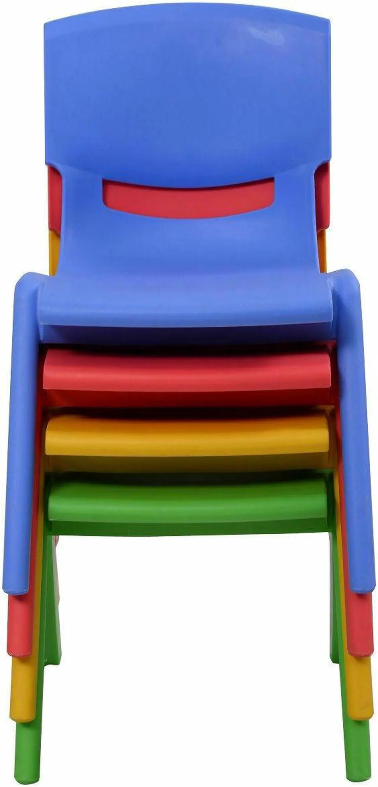 Alt view image 3 of 6 - SlickBlue 4-pack Colorful Stackable Plastic Children Chairs