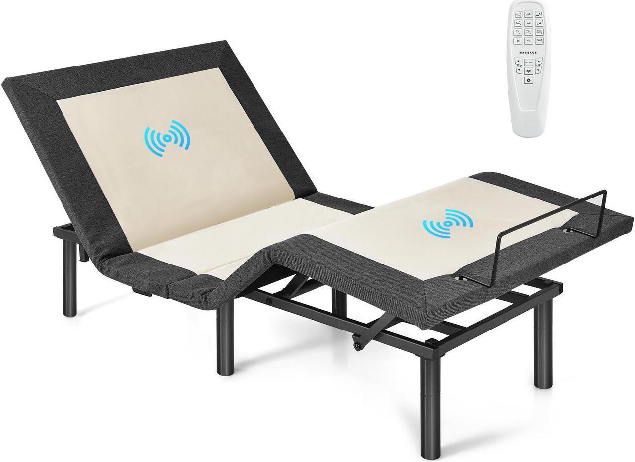 Alt view image 3 of 7 - SlickBlue Twin/Queen Size Adjustable Bed Base Electric Bed Frame with Massage Modes