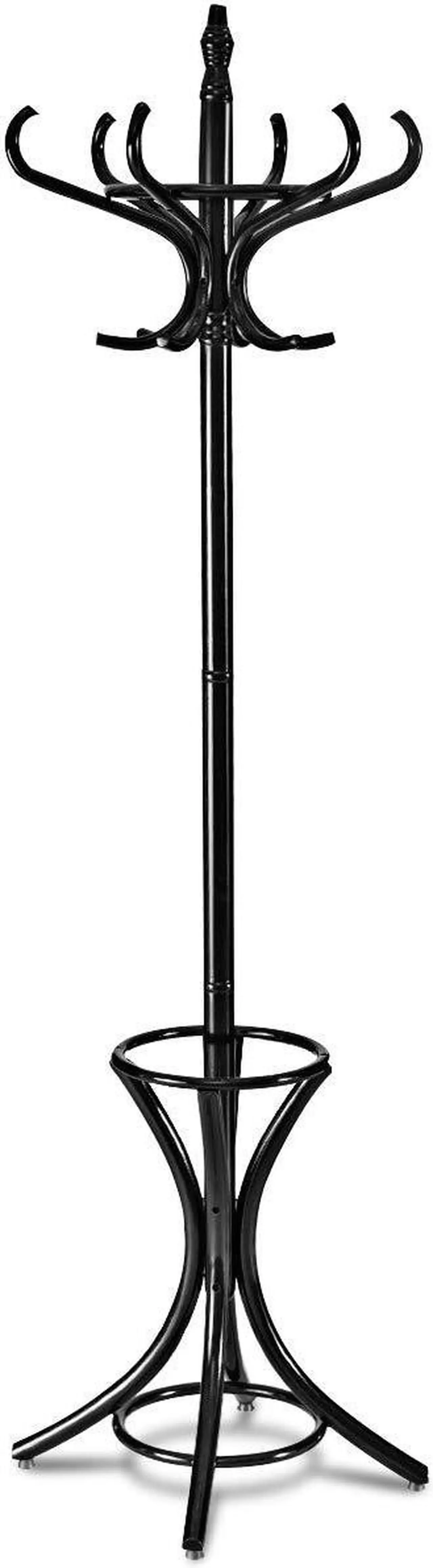 Main image of SlickBlue Wood Standing Hat Coat Rack with Umbrella Stand