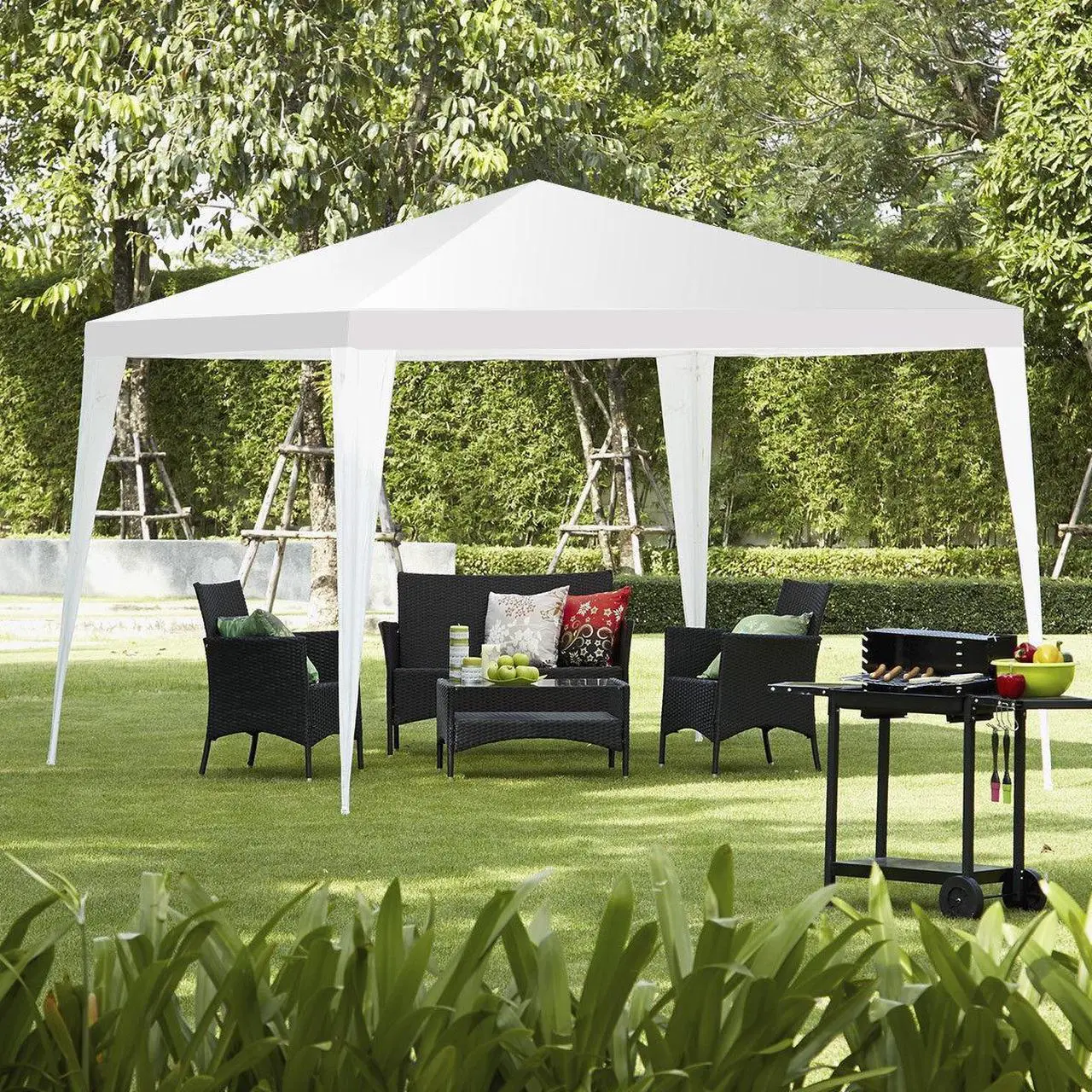 Alt view image 5 of 5 - SlickBlue 10 x 10 Feet Outdoor Wedding Canopy Tent for Backyard