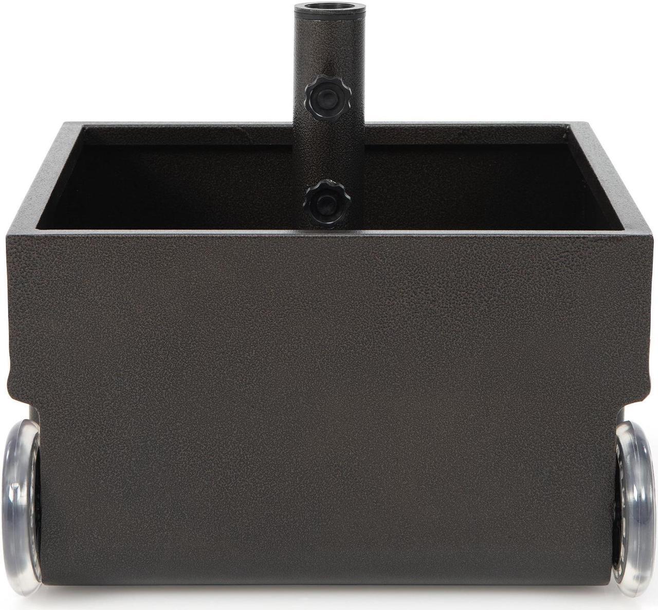 Alt view image 2 of 7 - SlickBlue 150 Pounds Patio Umbrella Base Stand Wheels Planter Outdoor