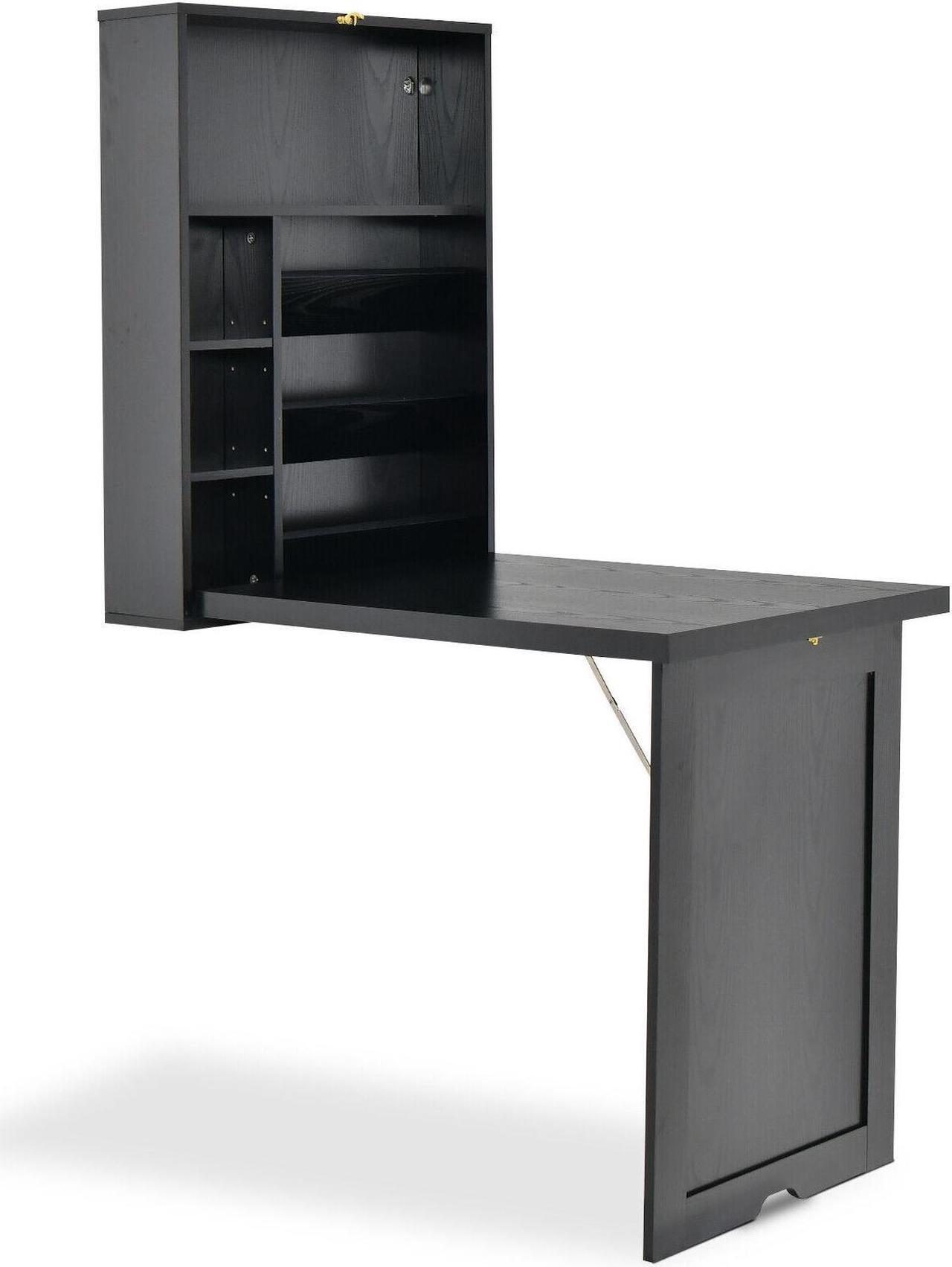 Main image of SlickBlue Wall Mounted Fold-Out Convertible Floating Desk Space Saver
